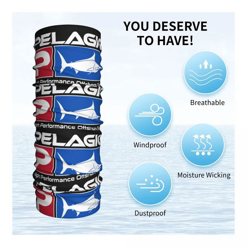 2023 Pelagic Fishing Accessories Bandana Neck Cover Fisher Wrap Шал Summer Outdoor Sports Fisherman Balaclava for Men Sunproof