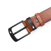 Vīriešu sakausējums, eļļas pilināmā sprādze, ādas josta Moderna, daudzpusīga, jauna vīriešu vidukļa bikses, melna kafija, čūskas ādas stils, ziema 2022