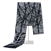 180*30CM muški šal s printom Zimski jacquard flanelski uzorak stabla Rese Visokokvalitetni topli pamuk Poslovni stil Šalovi Šalovi