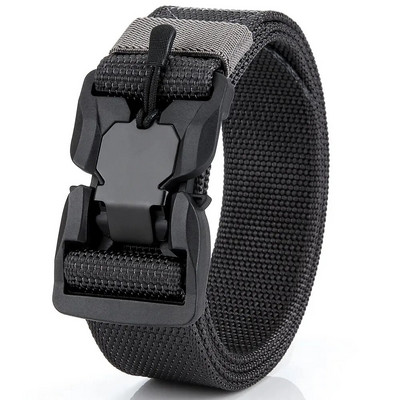 Centura tactica autentica Centura militara in aer liber cu eliberare rapida Accesorii sportive din nailon real moale Centura neagra Plus Size