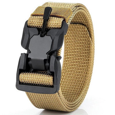 Centura tactica autentica Centura militara in aer liber cu eliberare rapida Accesorii sportive din nailon real moale Centura neagra Plus Size