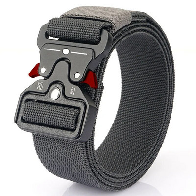Centura tactica autentica Centura militara in aer liber cu eliberare rapida Accesorii sportive din nailon real moale Centura neagra Plus Size