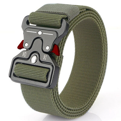 Centura tactica autentica Centura militara in aer liber cu eliberare rapida Accesorii sportive din nailon real moale Centura neagra Plus Size