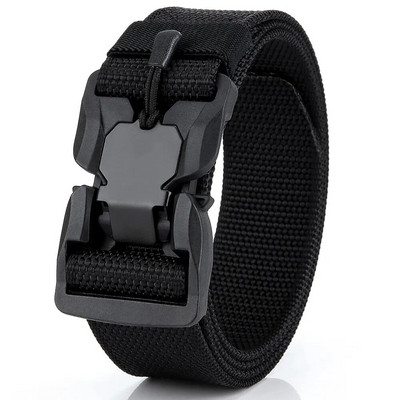 Centura tactica autentica Centura militara in aer liber cu eliberare rapida Accesorii sportive din nailon real moale Centura neagra Plus Size
