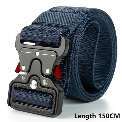 Centura tactica autentica Centura militara in aer liber cu eliberare rapida Accesorii sportive din nailon real moale Centura neagra Plus Size