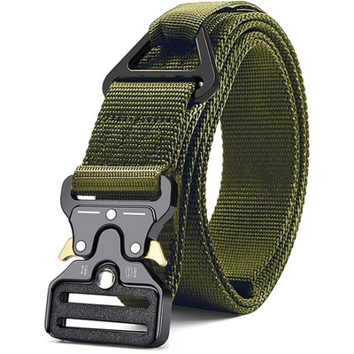Centura tactica autentica Centura militara in aer liber cu eliberare rapida Accesorii sportive din nailon real moale Centura neagra Plus Size