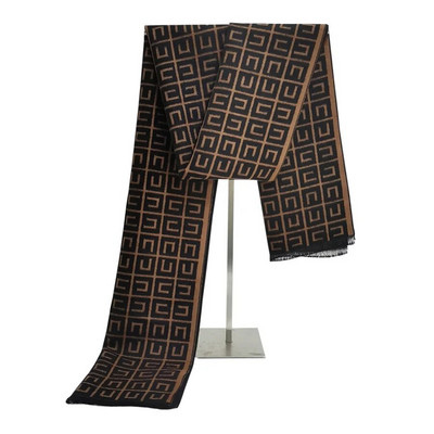 луксозна марка бизнес зимен шал мъже жени висококачествен топъл кашмирен шал за врата мек двустранни топли шалове