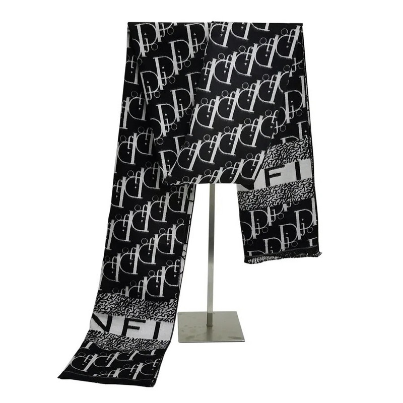 luksusa zīmols Biznesa ziemas šalle vīriešiem sievietēm Augstas kvalitātes kakla silti kašmira šalle mīksta abpusējas siltuma šalles