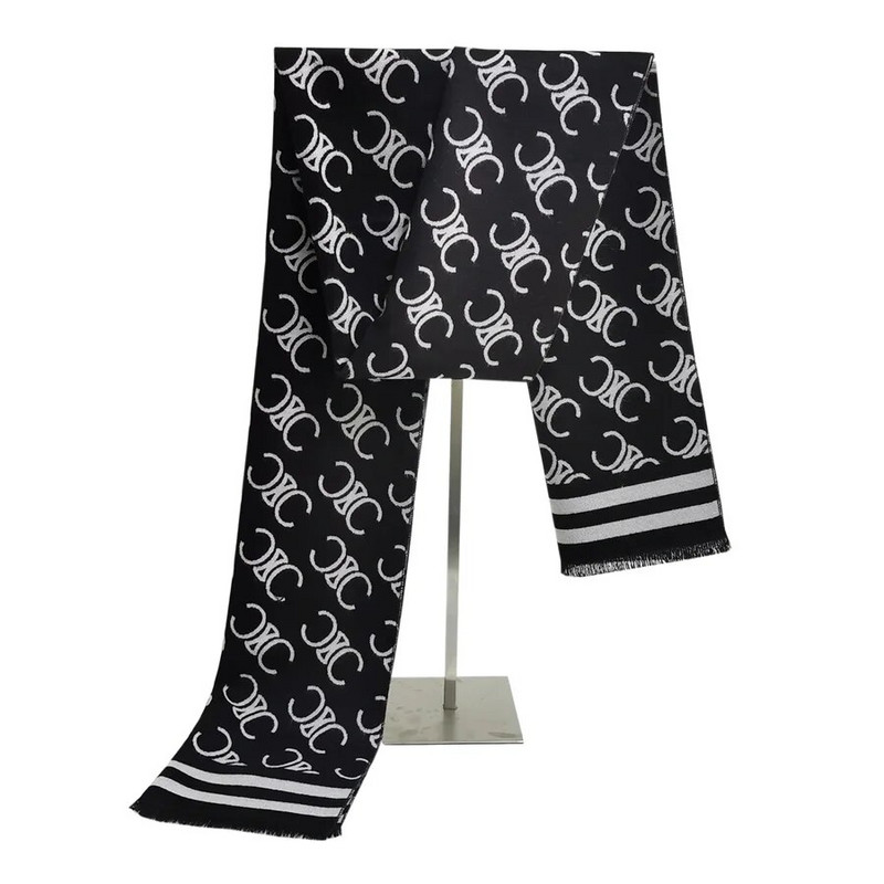 luksusa zīmols Biznesa ziemas šalle vīriešiem sievietēm Augstas kvalitātes kakla silti kašmira šalle mīksta abpusējas siltuma šalles