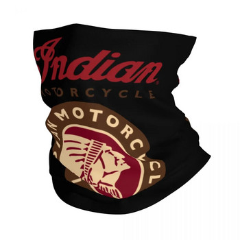 Indianer Motorcycle Logo Mask Шал Merch Neck Gaiter Indian Motorbike Bandana Многофункционална Балаклава за каране Дишаща
