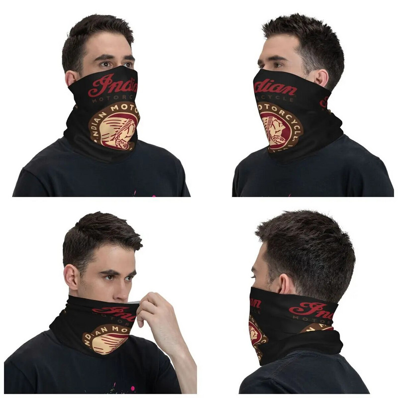 Indianer Motorcycle Logo Mask Шал Merch Neck Gaiter Indian Motorbike