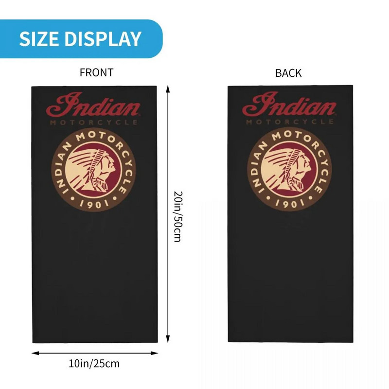 Indianer Motorcycle Logo Mask Шал Merch Neck Gaiter Indian Motorbike