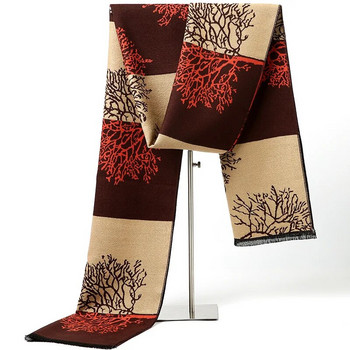 Мъжки есенно-зимен шал с шарка на кон Луксозен джентълменски шал с усещане за кашмир Студентска пролетна есенна мека топла кърпичка