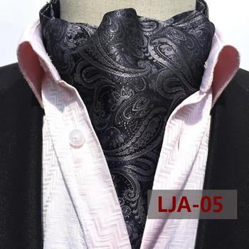 DANKEYISI Висококачествен моден луксозен копринен печат Мъжки шал Шалове на точки Костюм Англия Жакард Мъжки бизнес шал