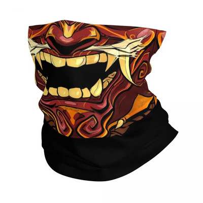 Äge Samurai Demon Gold Bandana Kaela kate trükitud Oni Hannya Monster Wrap Sall Peapael Välispordid meestele Naised Täiskasvanud