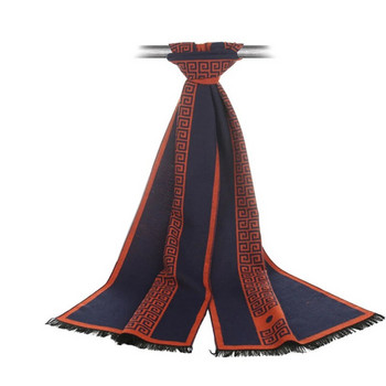 Нова буква луксозна марка бизнес мъжки шал копринен кашмирен шал шал добро качество зимни топли шалове мъжки 180*30 см