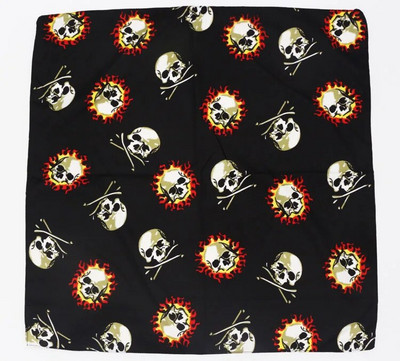 Poliestera pirātu galvaskausa lapas, regeja bandanas vīriešiem hiphopa galvassega galvas lakats sievietēm kakla lakats galvassega kabatlakats