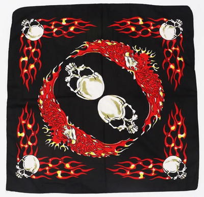 Poliestera pirātu galvaskausa lapas, regeja bandanas vīriešiem hiphopa galvassega galvas lakats sievietēm kakla lakats galvassega kabatlakats