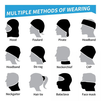 GS Παγκόσμιος Χάρτης Μοτοσικλέτα Bandana Neck Gaiter με εμπριμέ μάσκα Balaclavas Κασκόλ πολλαπλής χρήσης Headband Ψάρεμα για άνδρες Γυναίκες Ενήλικες Χειμώνας