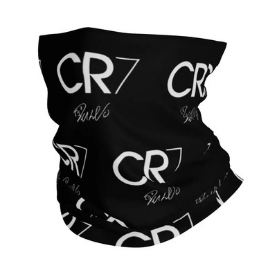 Футболен Роналдо CR7 Signature Bandana Neck Cover Щамповани балаклави Wrap Шал Колоездене Бягане за мъже, жени, възрастни през целия сезон