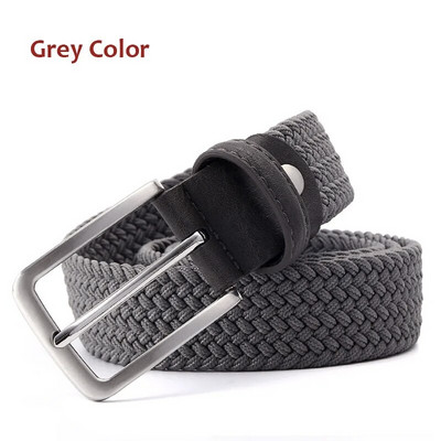 Curele din piele din pânză elastică pentru bărbați, tricotate ocazionale, curea tactică militară, centură elastică masculină pentru pantaloni, blugi