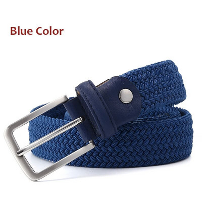 Curele din piele din pânză elastică pentru bărbați, tricotate ocazionale, curea tactică militară, centură elastică masculină pentru pantaloni, blugi