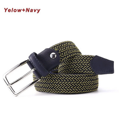 Curele din piele din pânză elastică pentru bărbați, tricotate ocazionale, curea tactică militară, centură elastică masculină pentru pantaloni, blugi