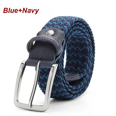 Curele din piele din pânză elastică pentru bărbați, tricotate ocazionale, curea tactică militară, centură elastică masculină pentru pantaloni, blugi