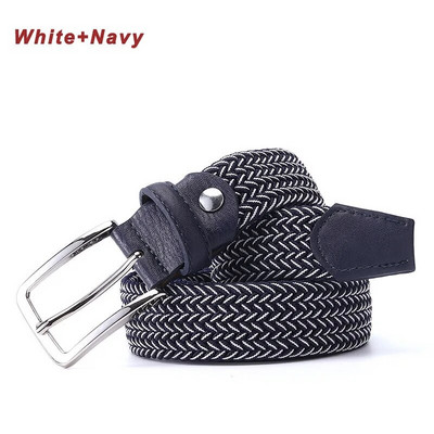Curele din piele din pânză elastică pentru bărbați, tricotate ocazionale, curea tactică militară, centură elastică masculină pentru pantaloni, blugi