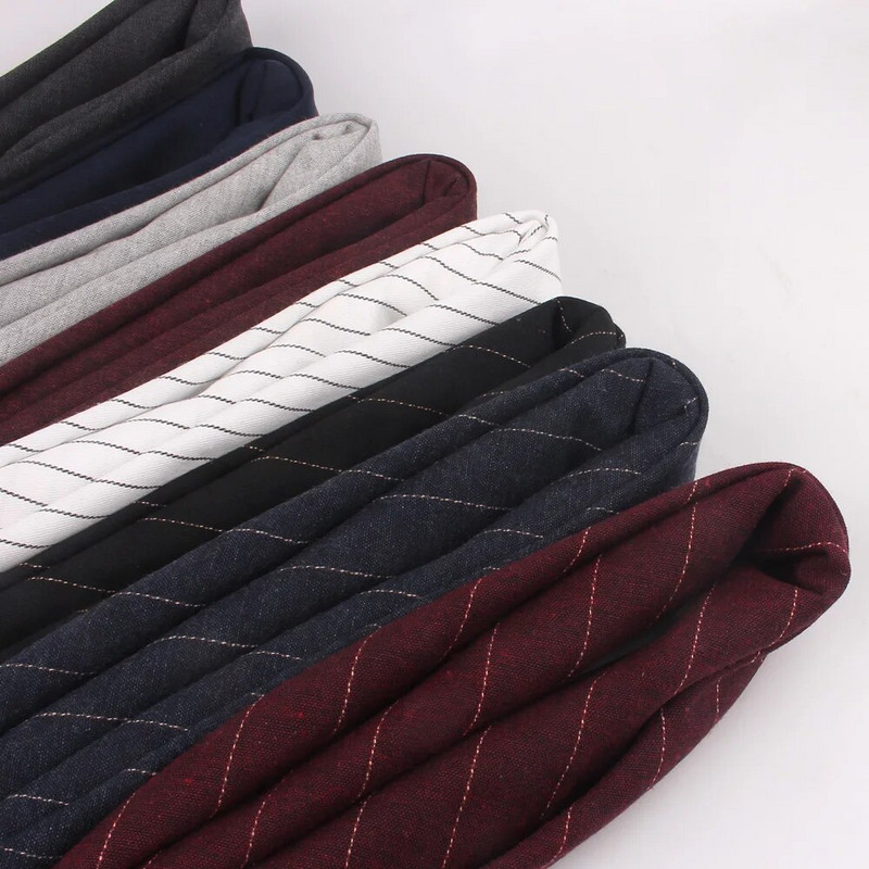 Rudens ziemas šalle sievietēm ikdienas kokvilnas lina vīriešu šalles 60*60 cm kvadrātveida svītrains kakla lakats modes pavasara trokšņa slāpētājs