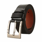 Bărbați din aliaj cu cataramă curea din piele, personalitate de vârstă mijlocie, ocazional de afaceri, blugi, curea, curea în talie, imitație de stil de navetă la modă