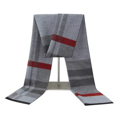 Luksuslik bränd Talvine meeste kašmiir sall triibuline kaelarät sallid sall vabaaja narmad Mehe äri Pashmina Foulard