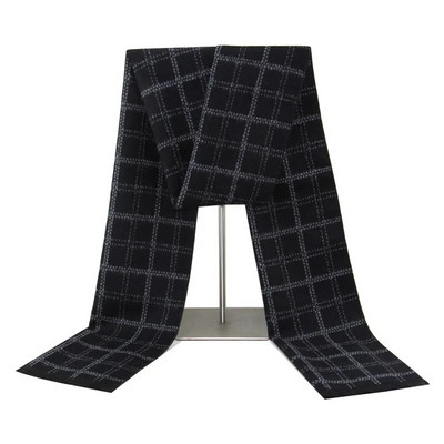 Luksuslik bränd Talvine meeste kašmiir sall triibuline kaelarät sallid sall vabaaja narmad Mehe äri Pashmina Foulard