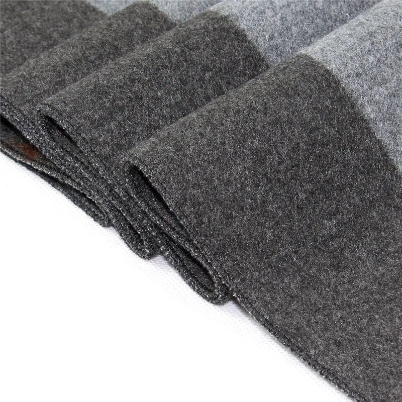 Luksuslik bränd Talvine meeste kašmiir sall triibuline kaelarät sallid sall vabaaja narmad Mehe äri Pashmina Foulard