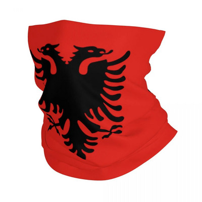 Бандана с флаг на Албания, гети с щампи, маска, шал, топла маска за лице, външни шпротове, унисекс, възрастни, зима