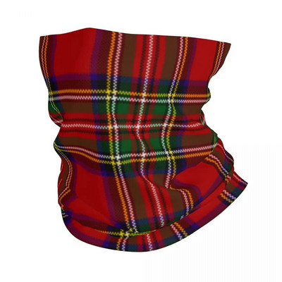 Scottish Stripes Pattern Bandana Neck Cover Printed Sejas Šalle Daudzfunkcionāls Balaclava Fishing Unisex Pieaugušo Mazgājams