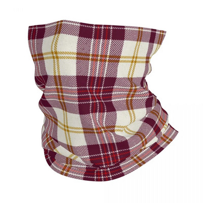 Scottish Stripes Pattern Bandana Neck Cover Printed Sejas Šalle Daudzfunkcionāls Balaclava Fishing Unisex Pieaugušo Mazgājams