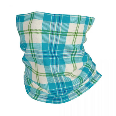 Scottish Stripes Pattern Bandana Neck Cover Printed Sejas Šalle Daudzfunkcionāls Balaclava Fishing Unisex Pieaugušo Mazgājams