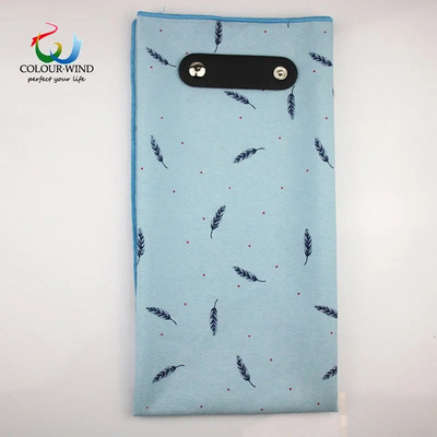 Īsta mīksta kokvilnas sieviešu šalle 60*60cm putnu lapas, apdrukātas ar pogu Šalle vīriešu kakla apģērbs Cravat uzvalks kvadrātveida šalles dāvana