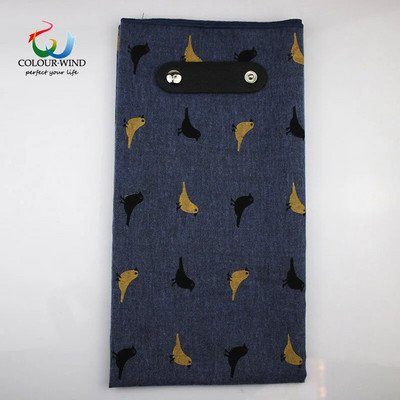 Īsta mīksta kokvilnas sieviešu šalle 60*60cm putnu lapas, apdrukātas ar pogu Šalle vīriešu kakla apģērbs Cravat uzvalks kvadrātveida šalles dāvana