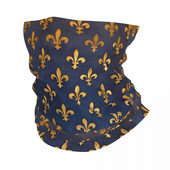 Florence Bandana kaelakate Fleur De Lis Lily Lill Sümbol Lipp Näosall Mitmeotstarbeline Balaclava Matkamine Unisex täiskasvanutele hingav