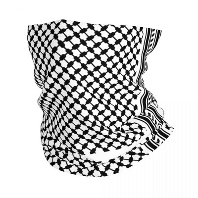 Μαύρο Arab Keffiyeh Bandana Κάλυμμα λαιμού με εμπριμέ μαντήλι κεφαλόδεσμος ποδηλασία Unisex Ενηλίκων που αναπνέει