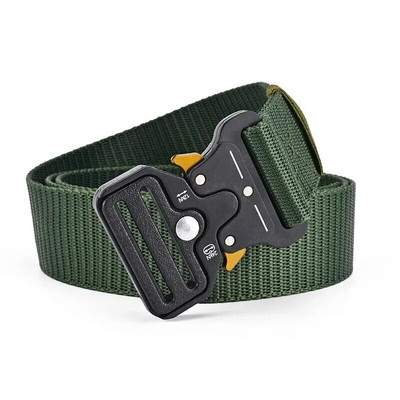 1 bucă centură tactică tactică multifuncțională din nailon, țesută din pânză, pentru alpinism în aer liber