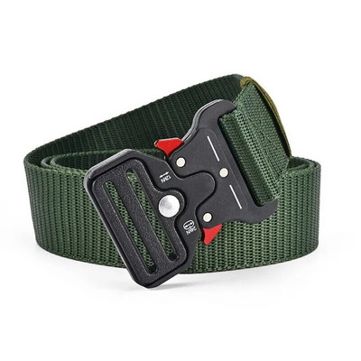 1 bucă centură tactică tactică multifuncțională din nailon, țesută din pânză, pentru alpinism în aer liber