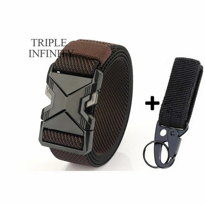 Uus kiirkinnitusega metallist ühendatav pandlaga taktikaline vöö hingav elastne sõjaväerihm meestele stretšpüksid vöörihm jaht