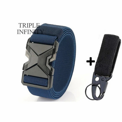 Uus kiirkinnitusega metallist ühendatav pandlaga taktikaline vöö hingav elastne sõjaväerihm meestele stretšpüksid vöörihm jaht