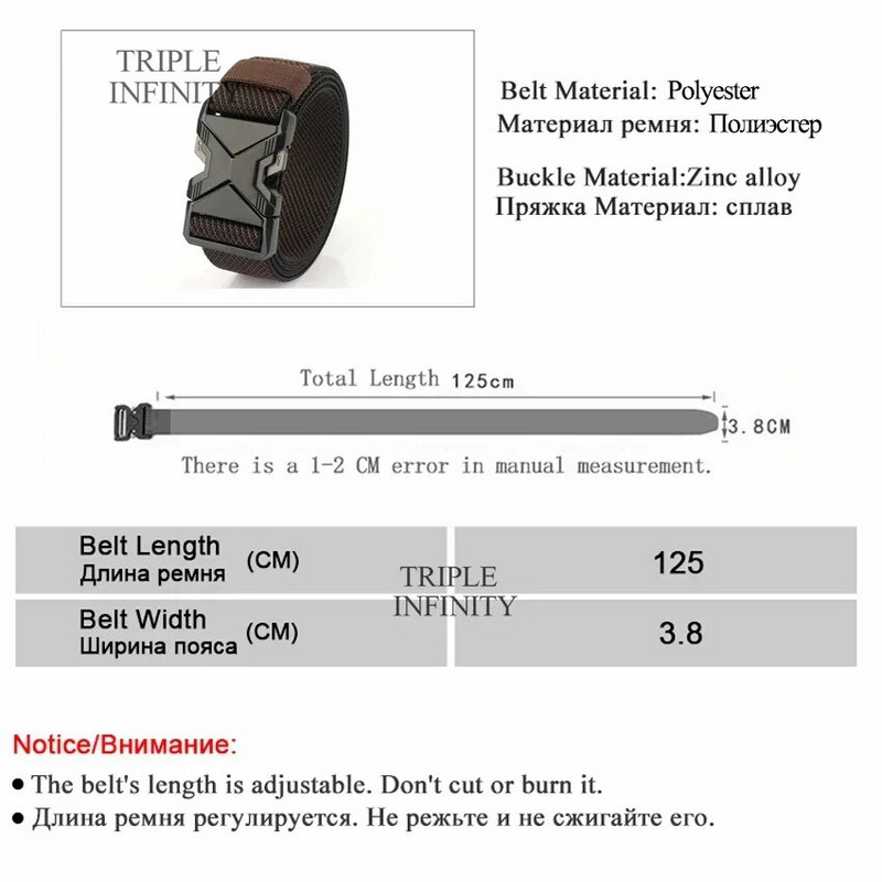 Uus kiirkinnitusega metallist ühendatav pandlaga taktikaline vöö hingav elastne sõjaväerihm meestele stretšpüksid vöörihm jaht