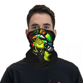 Rossi F1 Motorcycle Race Bandana Κάλυμμα λαιμού Εμπορευματική μάσκα Κασκόλ Πολυλειτουργική μάσκα προσώπου για άνδρες Γυναίκες Ενήλικες που πλένονται