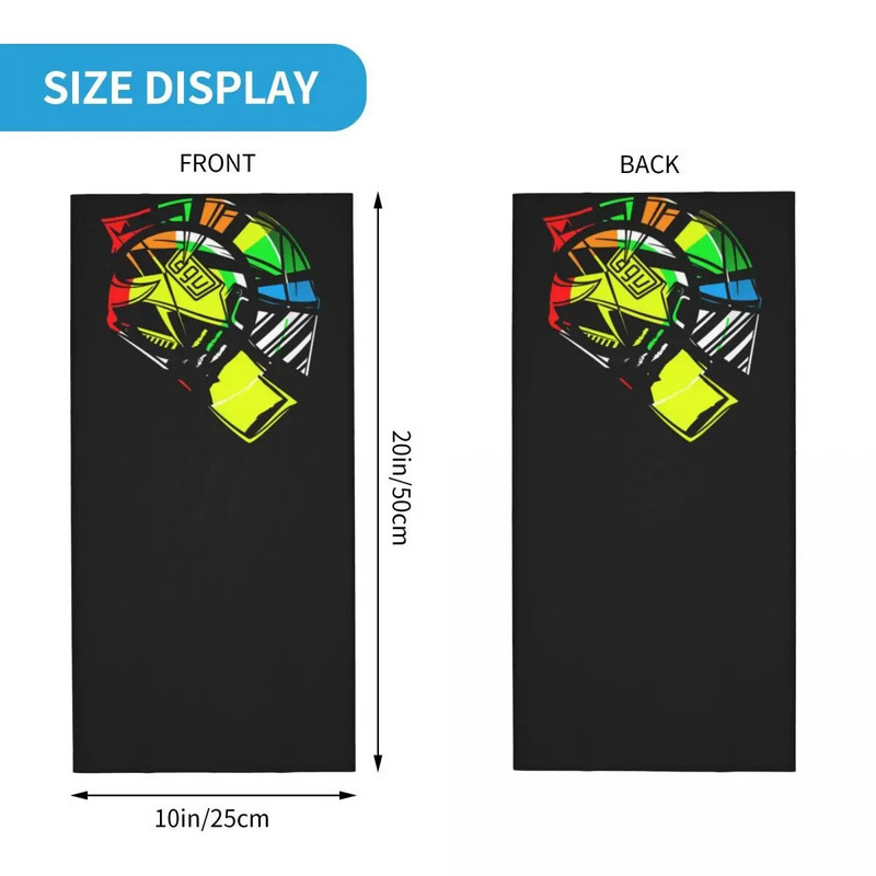 Rossi F1 Motorcycle Race Bandana Κάλυμμα λαιμού Εμπορευματική μάσκα Κασκόλ Πολυλειτουργική μάσκα προσώπου για άνδρες Γυναίκες Ενήλικες που πλένονται