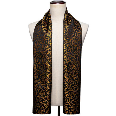 Jauns Modes Vīriešu Šalle Zils Zelts Žakarda Paisley 100% Zīda Šalle Rudens Ziemas Ikdienas uzvalks Krekls Šalle Šalle Barry.Wang